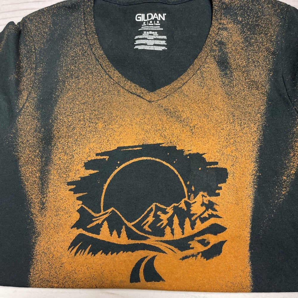 Women’s Gildan Size Medium Custom Bleached Tee. - image 2